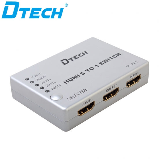 DTECH DT-7021 5 TO 1 HDMI SWITCH DTECH DT-7021 5 TO 1 HDMI SWITCH
